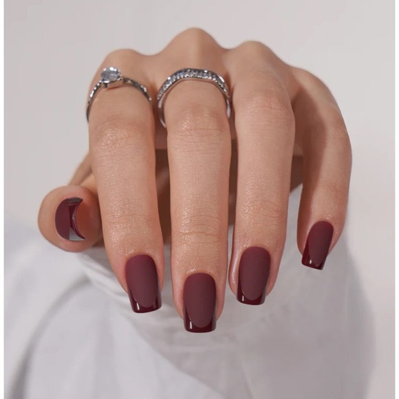 BTArtboxNails Cozy Cocoa – Press-On Square Nails – Soft Gel – Reusable – New - Picture 1 of 3